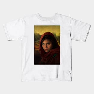 Mona Lisa - Afghan Girl Kids T-Shirt